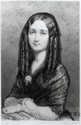 Portrait de Louise Colet (1810-76) 1844